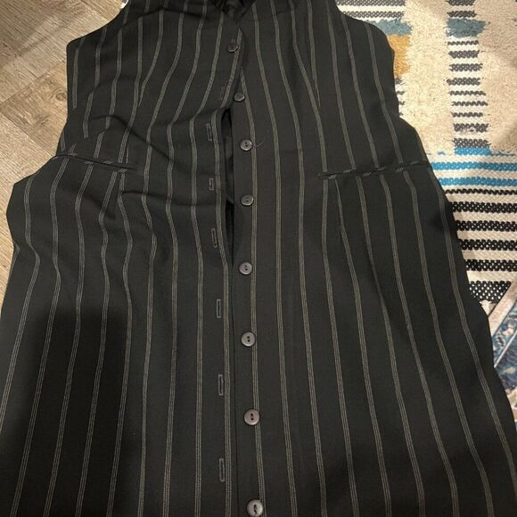 Casual Corner black button down dress 4 - Picture 4 of 7